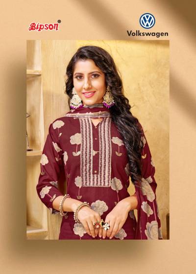 Volkswagen 2141 By Bipson Fancy Cotton Summer Wear Salwar Kameez Collection